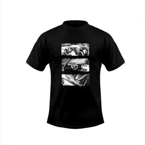 Poka Premium T Shirt Black Retro Large
